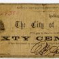 Virginia, Lynchburg, City of Lynchburg, 60 Cents, May 1, 1862
