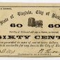 Virginia, Richmond, City of Richmond, 60 Cents, April 14, 1862