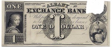New York, Albany, Albany Exchange Bank, $1, 18--, (1840s)