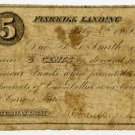 New York, Fishkill Landing (now Beacon), Wal? Van Wagner?, 5 Cents, July 4, 1862