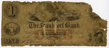 New York, Frankfort, Frankfort Bank, $1, May 1, 1861