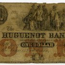 New York, New Paltz, Huguenot Bank, $1, 18--, (late 1850s), NY-1415-G2a
