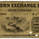 New York, New York, Corn Exchange Bank, $5, April 15, 1862