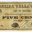 New York, (Onieda), P. Farrell, 5 Cents, November 1, 1862