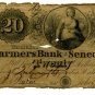 New York, Romulus, The Farmers Bank of Seneca County, $20, Bill of Exchange, Nov 20, 1839