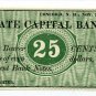 New Hampshire, Concord, State Capital Bank, 25 Cents, Nov 1, 1862