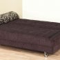 Modern Fabric Storage Sleeper Sofa Bed Futon Couch Dorm