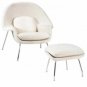 Eero Saarinen Knoll Era Mid Century Womb Chair Ottoman