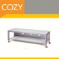 Modern Mobile LCD Plasma TV Cart Stand Glass Metal