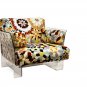 Modern Kartell Style Acrylic Fabric Armchair Chair