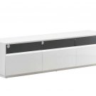 White Gloss Television TV Stand Entertainment Center