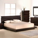 Dark Brown Contemporary Low Platform Bedroom Furniture  5PC Set SALE By COZY™