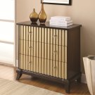ACCENT BROWN AND GOLD RIBBED CABINETS FRONT ACCENT CABINET BY COZY™