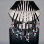 Female Bone Breast Plate W/ Turquoise -TBM-BBP-003