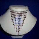 Garnet & Royal Blue Crystal Necklace - TBM-GSN-005