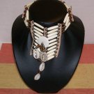 Unisex ~ Bone, Cowrie Shell, Leather Choker / Necklace