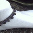 Anklet With Royal Blue Stones & Black Bells - TBM-A-005