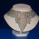 Choker Is Made Glass Silver Funnel Beads - TBM-BBN-009