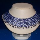 Choker Royal Blue Funnel Beads - TBM-BBN-018