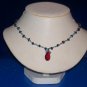 Necklace Red Garnet Gemstone Chips - TBM-SCN-003