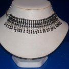 Choker Japanese Round Black Glass Beads -TBM-BBN-005