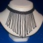 Choker Black & Hematite Seed Beads - TBM-HN-004