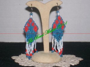 Western Design Earrings  3" Long - TBM-BE-001