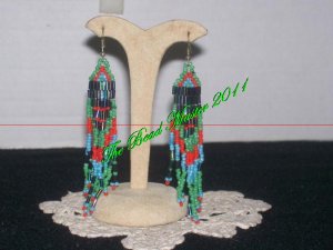 Western Design Earrings  3.5" Long  -  TBM-BE-006