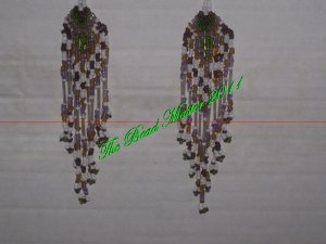 Western Design Earrings  5" Long - TBM-BE-009