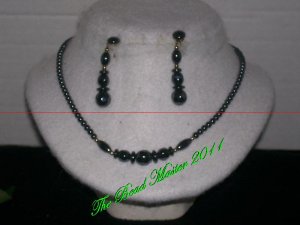 Hematite Necklace & Earring Set - TBM-NES-011