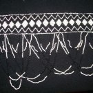 Black & White Hand Seed Beaded Belt - TBM-BDB-004