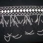 Black & White Hand Seed Beaded Belt - TBM-BDB-004