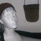 Beaded Cap & Matching Shoulder Bag Set -TBM-BCS-002