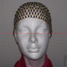 Beaded Caps W/O Fringe -Gold & Blue - TBM-HBP-021