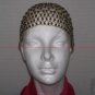 Beaded Caps W/O Fringe -Gold & Blue - TBM-HBP-021