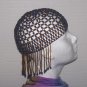 Beaded Head Piece - Blue & Brown ---TBM-HBP-029