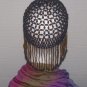 Beaded Head Piece - Blue & Brown ---TBM-HBP-029