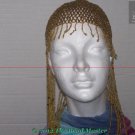 Long Hand Beaded Head Piece - Gold & Black - TBM-BHP-038
