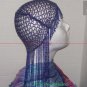 Long Hand Beaded Head Piece -Blue & Pink-TBM-BHP-040