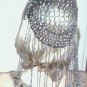 Long Hand Beaded Head Piece -Onyx & Clear Glass -TBM-BHP-041