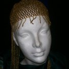 Long Child Beaded Head Piece - Gold / Black - TBM-BHP-048