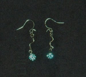 Silver Blue Earrings