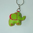 Cute light green elephant key ring