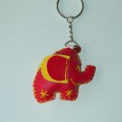 Cute red elephant key ring