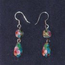 Oriental Dangle Skyblue Cloisonne Earrings