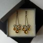 Handmade Victorian Bronze Dangle Earrings