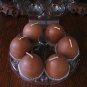 Egg votives - package of 6.  Chocolate-cherry