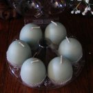 Egg votives - package of 6.  Fresh cut grass.