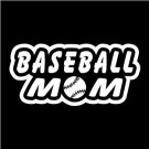 Baseball Mom Vinyl Decal window sticker