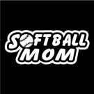 Softball Mom Vinyl Decal window sticker